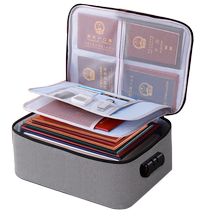 Document storage bag box household multi-functional box certificate information document card bag household register organizer bag artifact