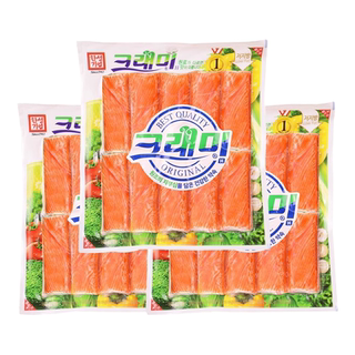 韩国进口可莱美蟹肉棒模拟克手撕蟹柳蟹棒蟹味棒纯即食零食卡低脂