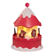 Strawberry Bear Crystal Ball Music Box Music Box Childrens Birthday Gift Little Girl Toy Carousel Projector Lamp