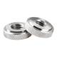 Stainless steel round knurled hand-tightened nuts