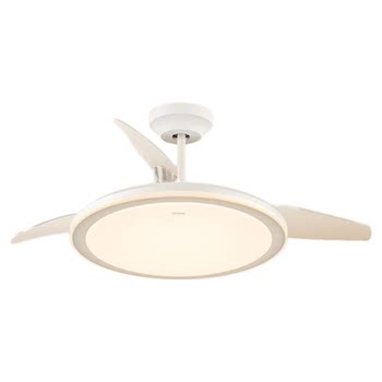 Op fan light living room bedroom bladeless ceiling fan light electric fan light restaurant ceiling light fan integrated chandelier curtain wind