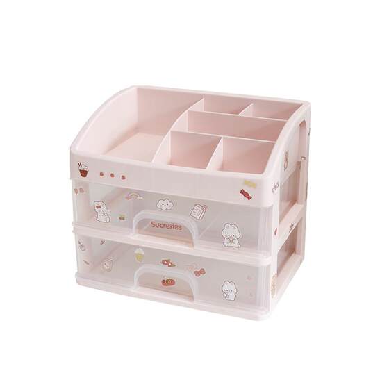 Transparent visible simple large capacity desktop storage box