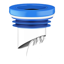 Toilet sealing ring flange integrated anti-odor and leak-proof drain outlet thickened and lengthened silicone toilet accessories