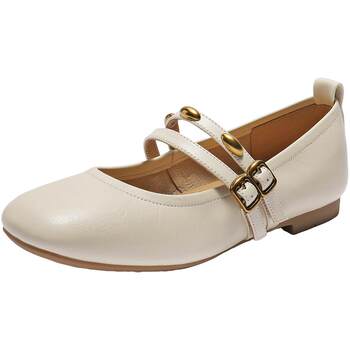 Belle sheepskin ballet style mary jane shoes