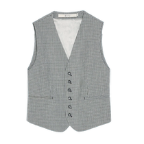 EIN Yan 2024 spring new product casual literary retro urban capable plaid British style pattern vest