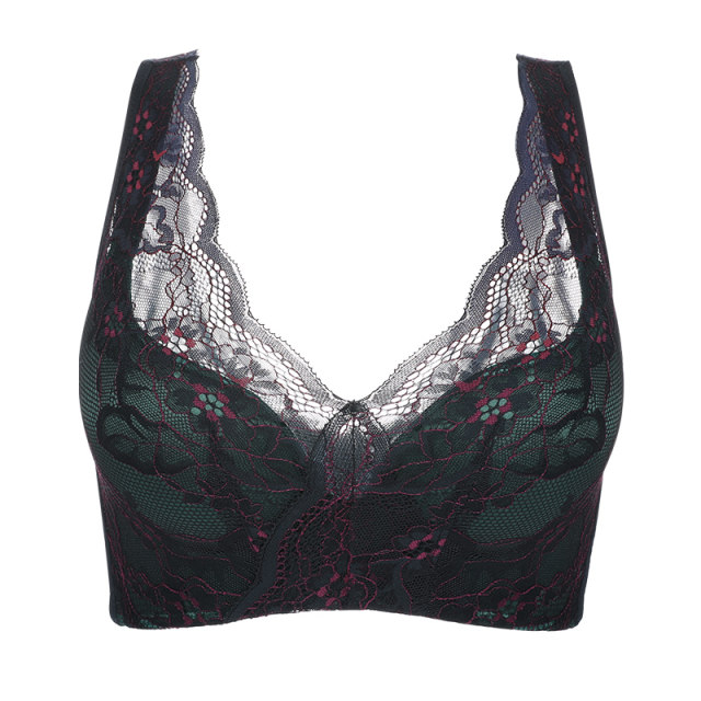 Beautiful back gathering and side-retaining bra without steel ring