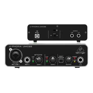 Behringer umc22 recording and live karaoke usb sound card