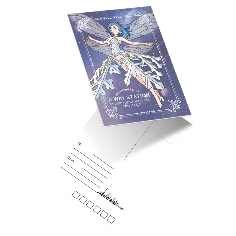 Sinking ink postcards with pictures and customized special paper cards