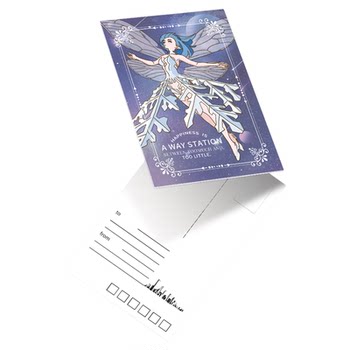 Sinking ink postcards with pictures and customized special paper cards