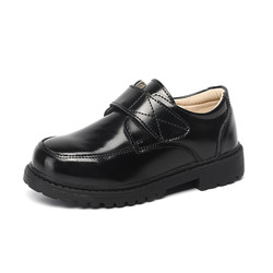 Boys' leather shoes soft soles of children black performance boys perform shoes Student leather single shoes spring and autumn new children's shoes