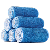 Adhesive flat mop mop head replacement cloth universal thick no watermark commercial household Velcro dust push mop