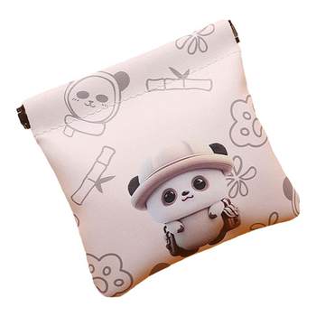 Automatic closing data cable storage bag headphones change power bank head mobile hard drive portable mini digital bag