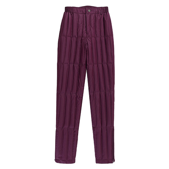 Hengyuanxiang high waist lining down pants mom wear