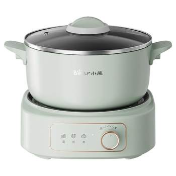 Bear hot pot electric pot household multi-functional electric wok stir-fry and stew all-in-one non-stick electric hot pot electric hot pot