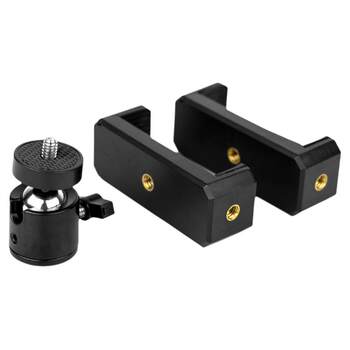Tripod accessories mobile phone clip 1/4 gimbal universal head