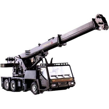 New Black Alloy Remote Control Crane Toy Crane Model Engineering Vehicle Children's Boy Gift Electric