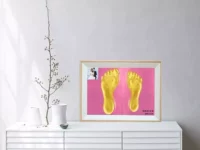 Старинный бревенчатый каркас с порошковой грязью + следы взрослых + пылезащитная и цифровая золотая краска