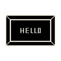 Light and luxurious leather ground mat entry door footbed minimalist modern waterproof anti-slip in door washable home cut door cushion