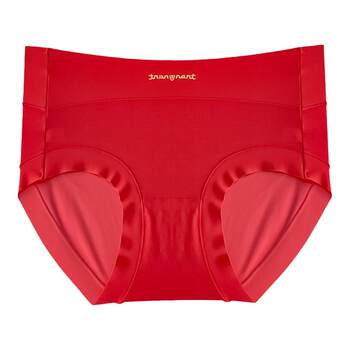 Women's bright red zodiac year underwear is comfortable and covers the buttocks
