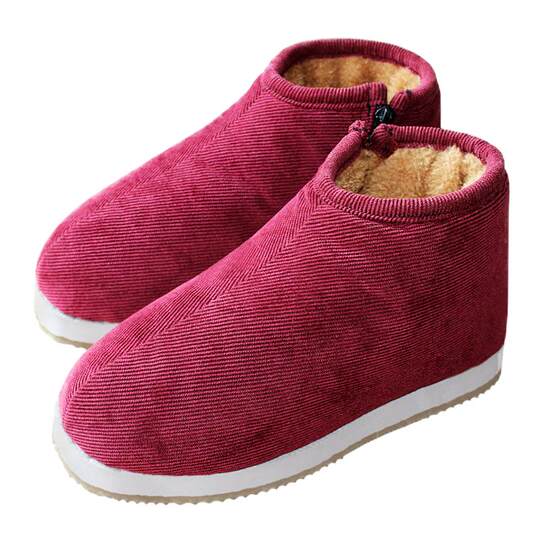 Handmade cotton shoes for women in winter, warm shoes for plus velvet and thickened