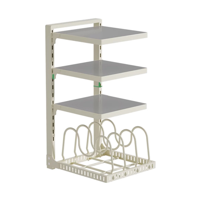 Kitchen layered pot storage rack