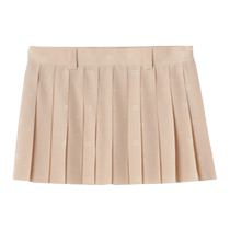 (New Product) Miu Miu Womens Pleated Mini Skirt Pleated Skirt Skirt
