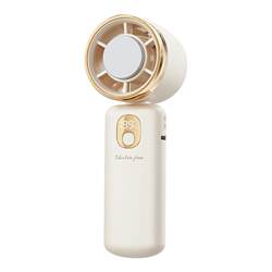 [Mini Cooling Air Conditioner]2026 New Model Ultra-Powerful Handheld Mini Fan Silent Mini Student USB Portable Handheld Long-Lasting Rechargeable Small Folding Electric Fan Neck Hanging