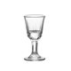 Glass white wine glass one mouthful of glass