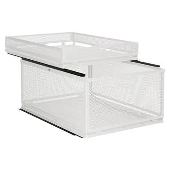 Cabinet pull-out layered kitchen sink storage rack