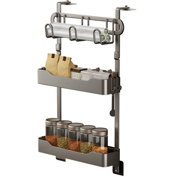 Refrigerator side wall-mounted storage rack