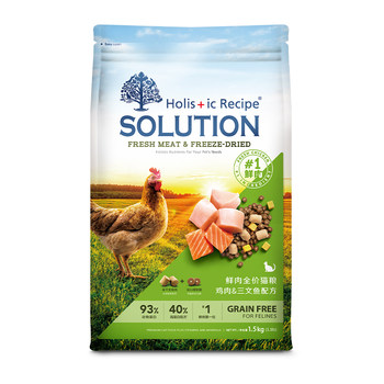 Nikes chicken and salmon cat food for adult cats and kittens