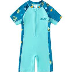 Children's swimsuit boys 2024 new one-piece swimsuit for big boys and girls professional quick-drying training swimming equipment summer