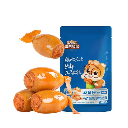 Three Squirrels Squid Spicy Casual Seafood