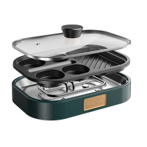 Fried egg burger machine non-stick flat bottom household frying pan breakfast pancake pancake pan small four-hole fried egg artifact 421