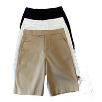 Slim summer thin four-way elastic pants loose and comfortable three-quarter pants shorts commuter trousers medium pants for women