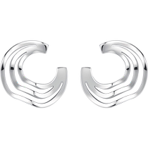 Ming brand jewelry platinum PT950 earrings platinum irregular pleated earrings womens earrings BFH0073