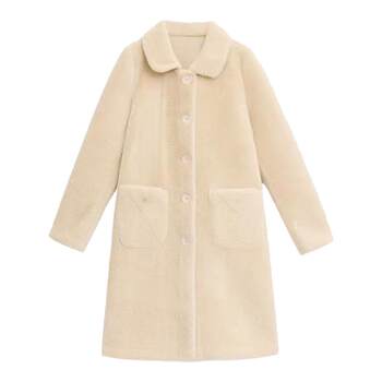 Fur integrated mink jacket autumn and winter medium-length