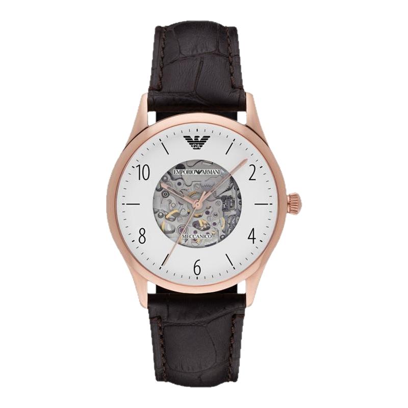 Armani watch men's fashion casual hollow mechanical watch