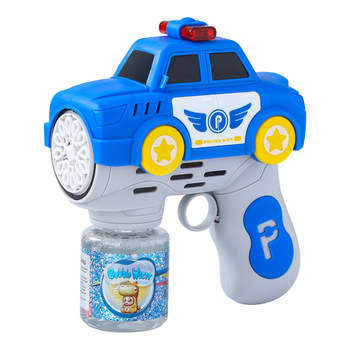 Flip over without leaking! police car bubble gun