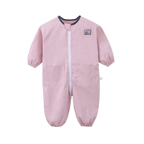 Children one-piece hood clothing full body waterproof and anti-dirty khaclothes male and female baby climbing to wear long sleeve baby spring and summer season outwear