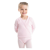 Decathlon childrens performance clothing womens practice ballet lace-up slimming jacket dance cardigan KIDX