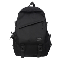 Backpack mens simple and versatile large-capacity computer travel backpack female junior high school student high school student schoolbag male