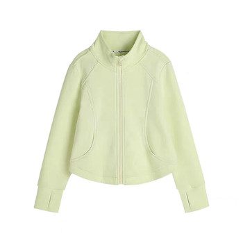 Girls' autumn fit zipper tops