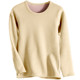 Winter-All-in-One-Thermounterwäsche plus Samt und verdickter Innenbasisschichtanzug Winter Plus Size Herbstkleidung Damen Single Top
