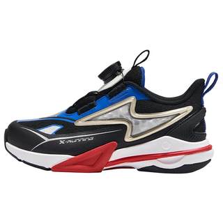 特步童鞋秋季新款儿童运动跑步鞋男童防滑耐磨幼小童旋转纽扣跑鞋