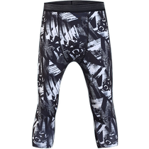 Zhizhe tights 2024 summer new fitness pants American basketball three-point leggings mens running compression pants