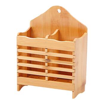 Bamboo and wood drain rack fast kitchen supplies chopstick cage