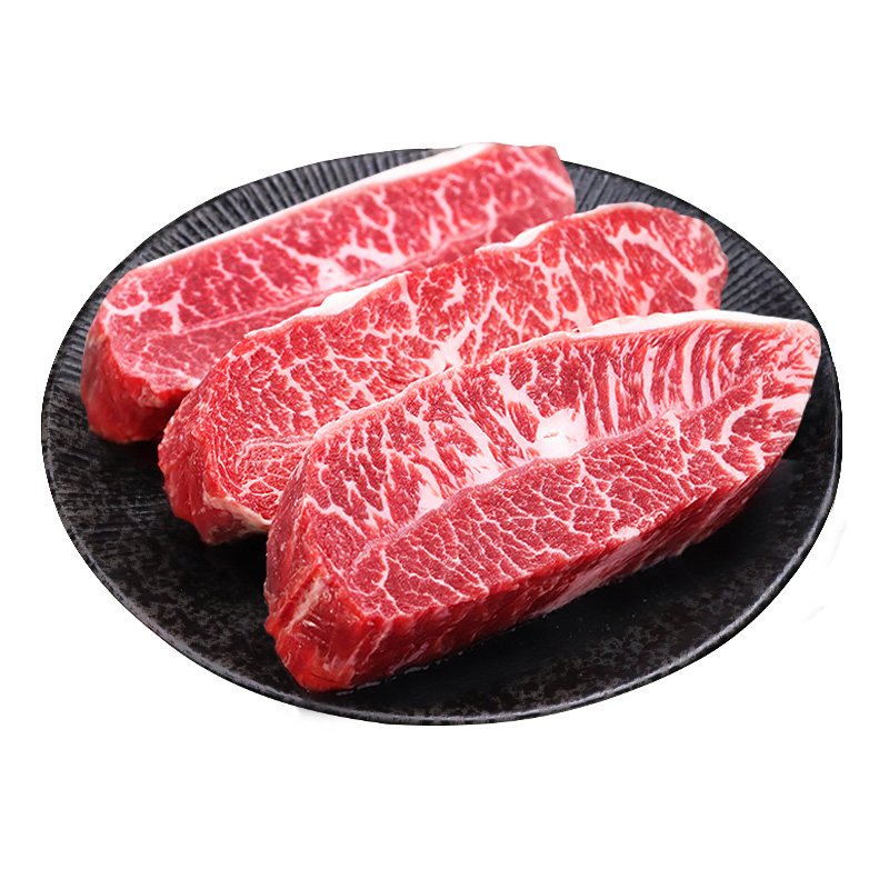 Direct price of 604 pounds/20 slices of raw grain-fed steak