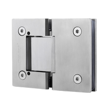 Shower room glass door hinge 304 stainless steel buffer type office hydraulic frameless glass clip two-way folding