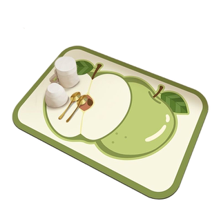 Kitchen countertop drain mat anti-slip water absorbent heat insulation